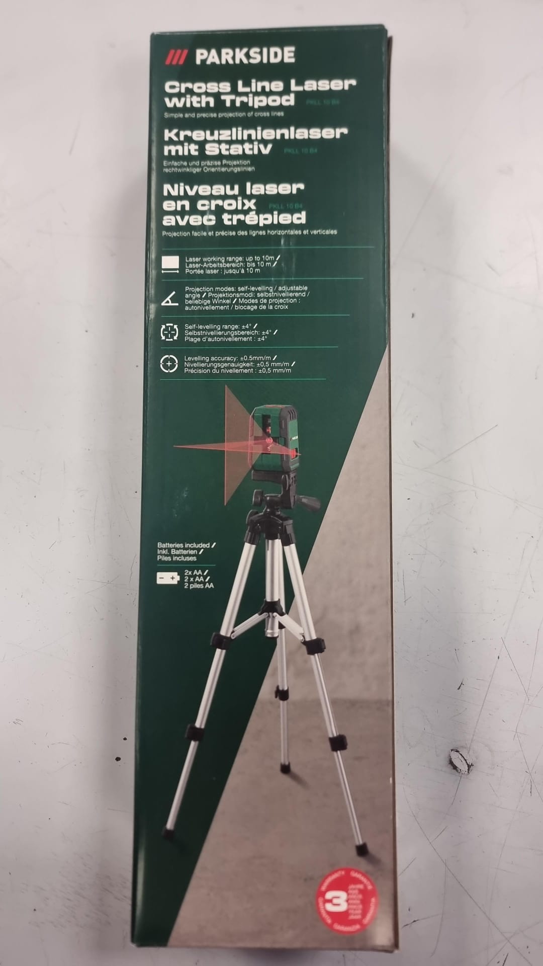 NIVEL LASER PARKSIDE PKLL 10 B4 + TRIPODE - Imagen 4