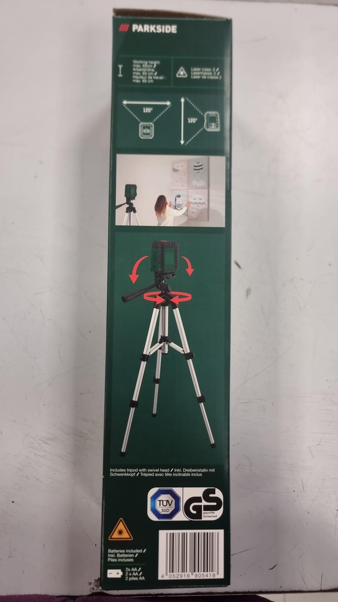 NIVEL LASER PARKSIDE PKLL 10 B4 + TRIPODE