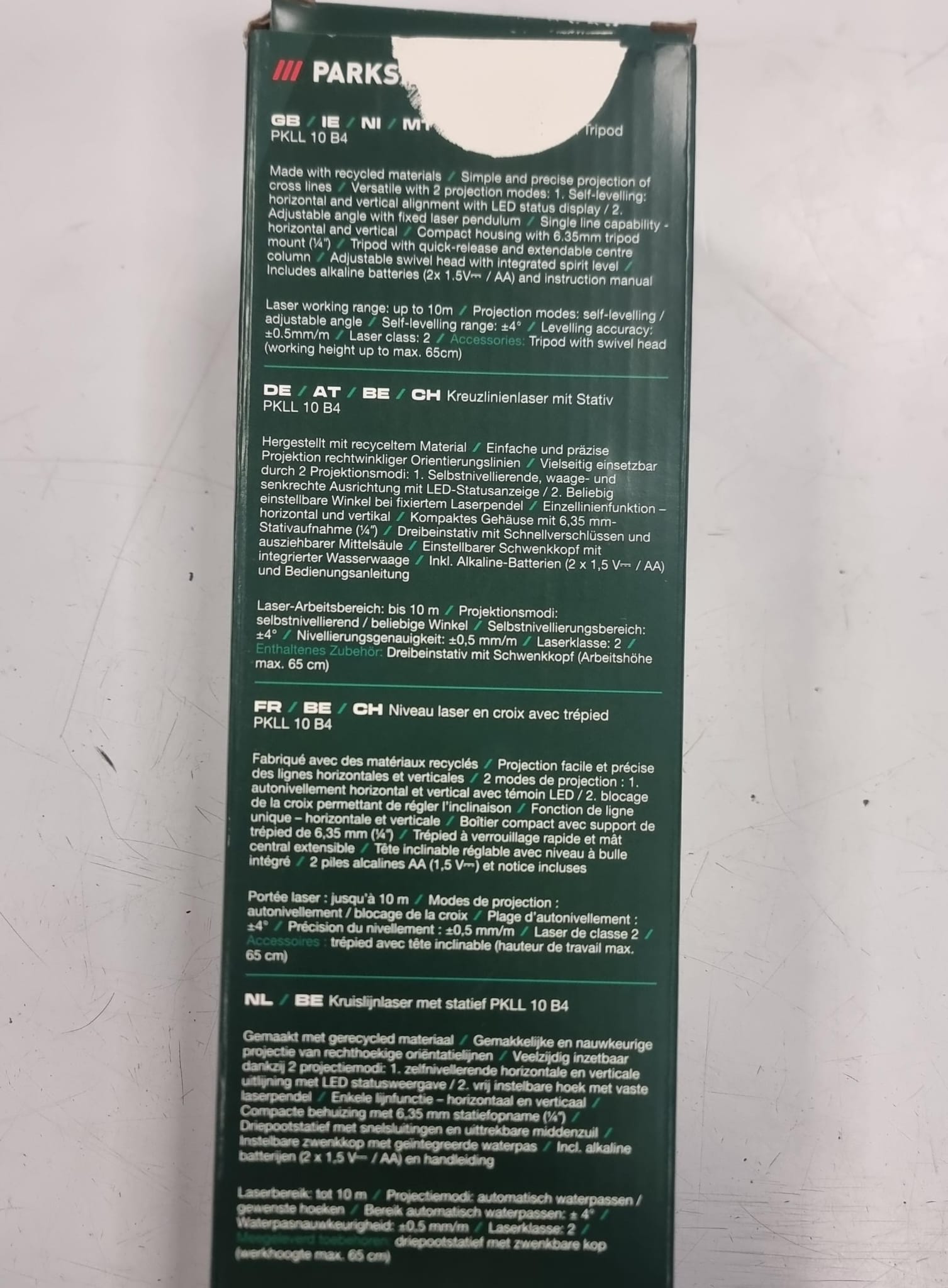 NIVEL LASER PARKSIDE PKLL 10 B4 + TRIPODE - Imagen 3