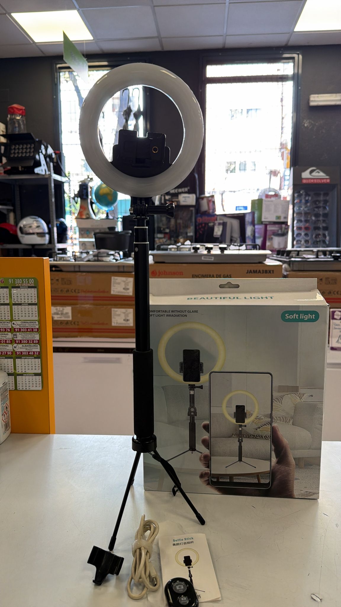 ARO DE LUZ PARA MOVIL CON TRIPODE