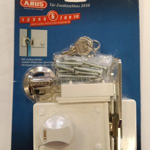 CERRADURA ALTA SEGURIDAD ABUS 2030  BLANCA