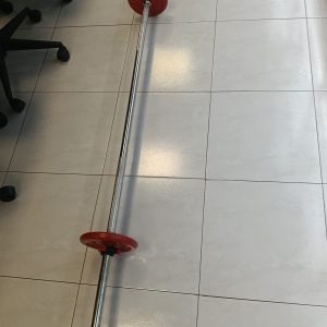BARRA FIJA 1.80 + 2 DISCOS DE 4KG
