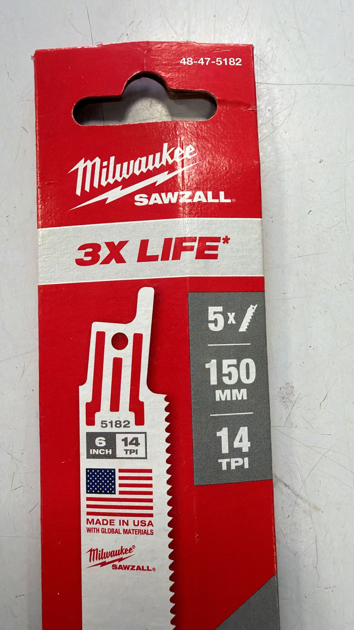 HOJA DE SABLE METAL MILWAUKEE X5 (48475182) - Imagen 2