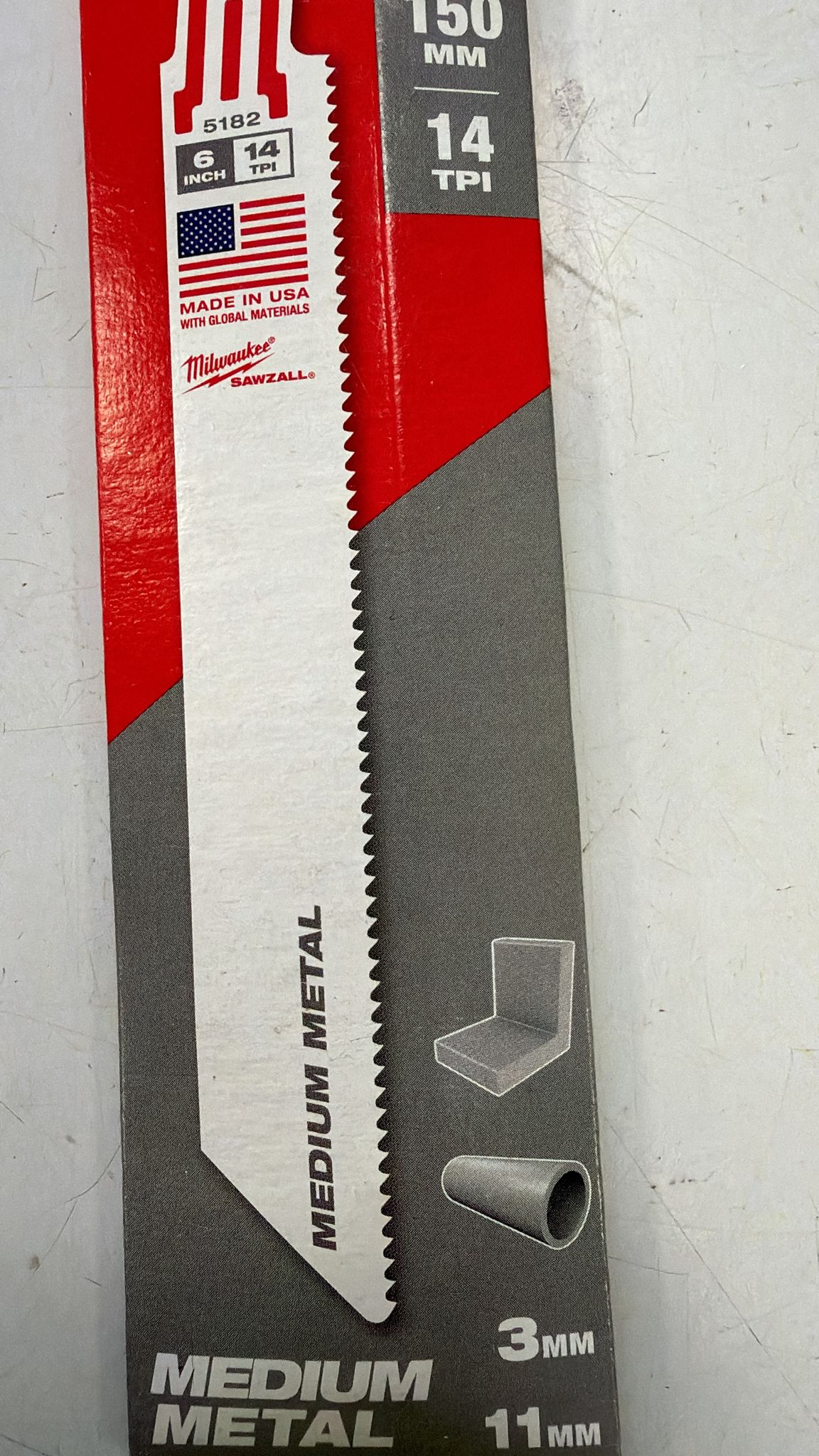 HOJA DE SABLE METAL MILWAUKEE X5 (48475182) - Imagen 3