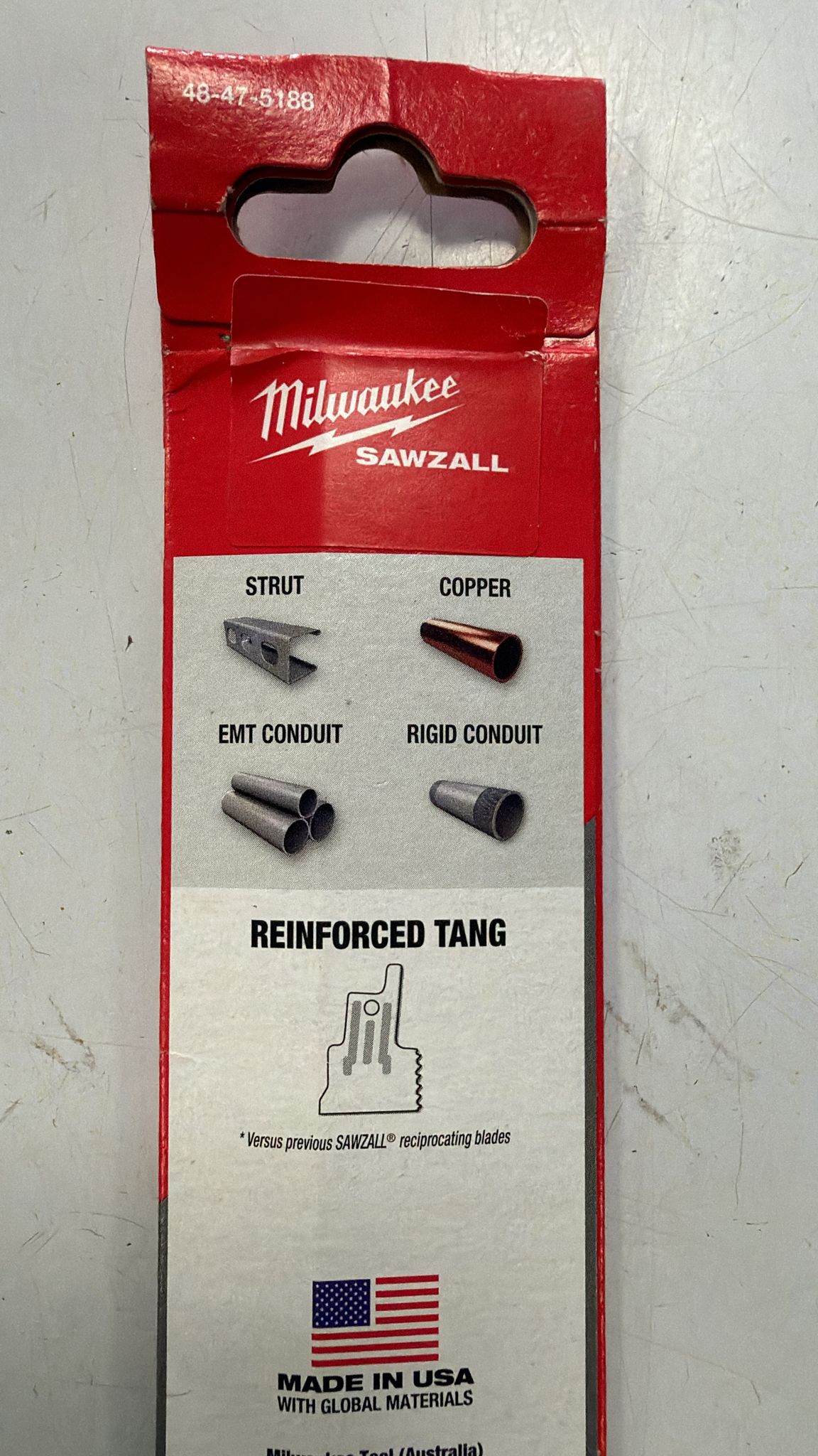 HOJA SABLE METAL MILWAUKEE X5 230MM (48-47-5188) - Imagen 4
