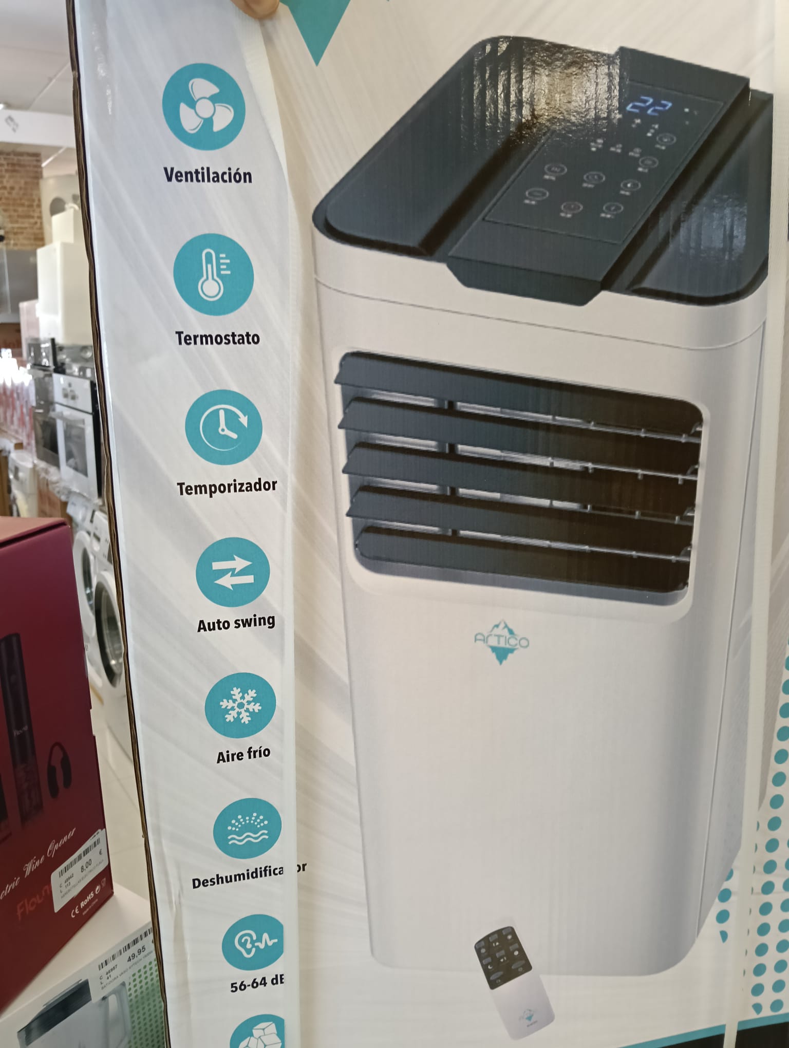 AIRE ACONDICIONADO PORT SYAC1211 12000BTU, R290, CLASS-A - Imagen 3