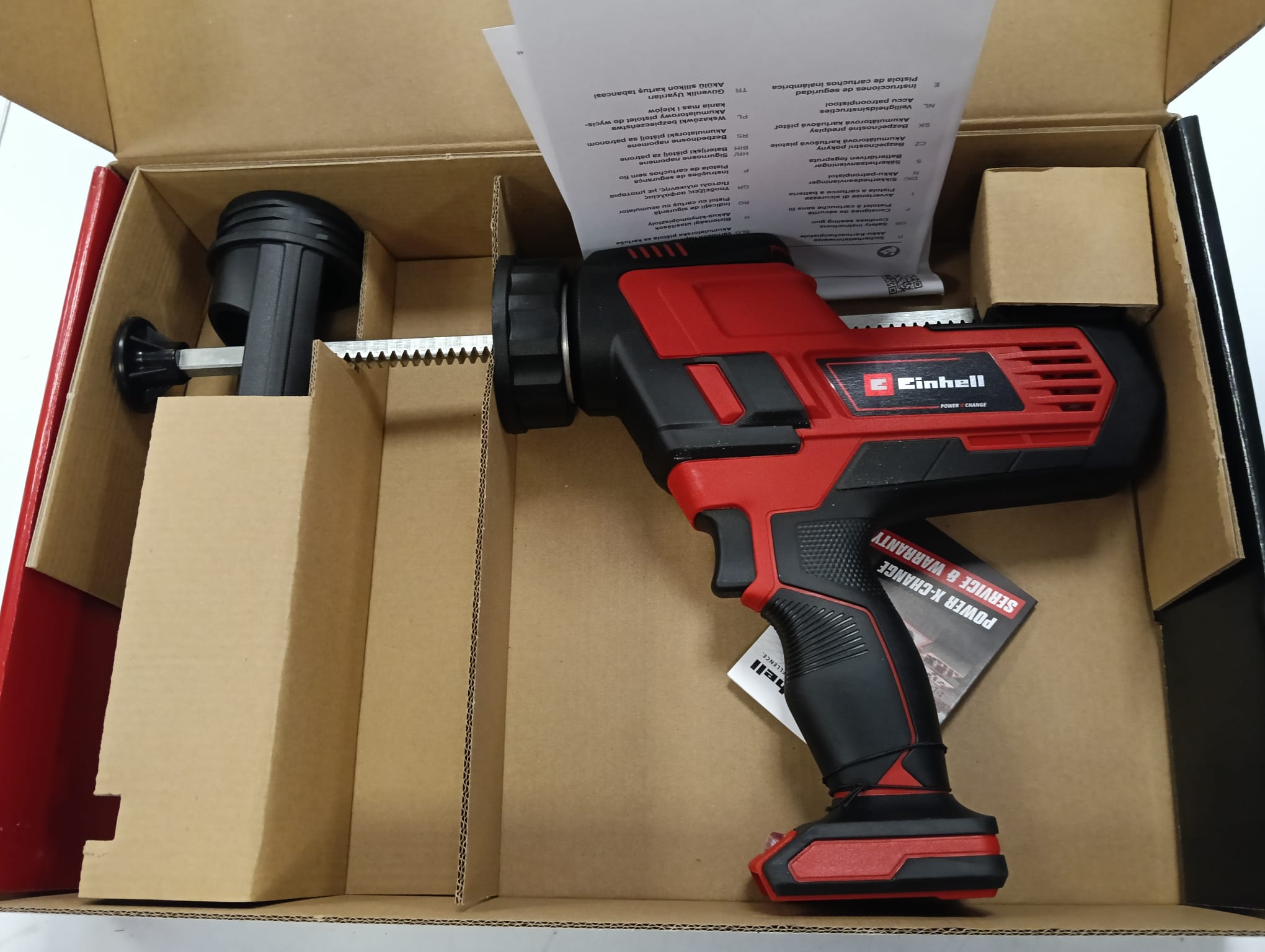 PISTOLA SILICONA BATERIA EINHELL 18V TE-SG18/10 - Imagen 2