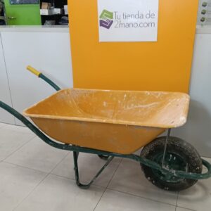 CARRETILLA METAL 90L AMARILLA VERDE