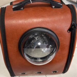 MOCHILA TRANSPORTE MASCOTA MARRON