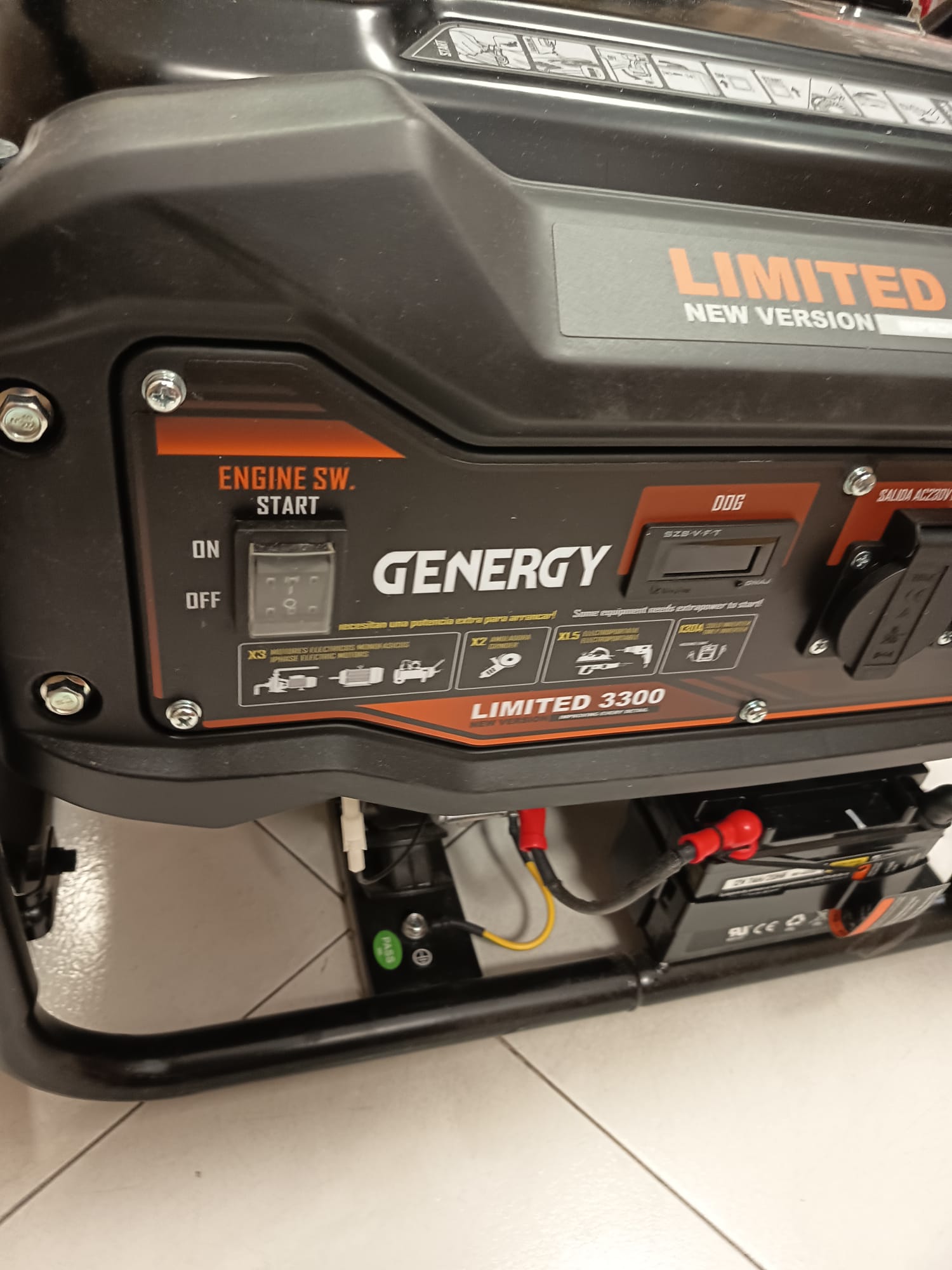 COMPRESOR DE GASOLINA GENERGY LIMITED 3300 - Imagen 2