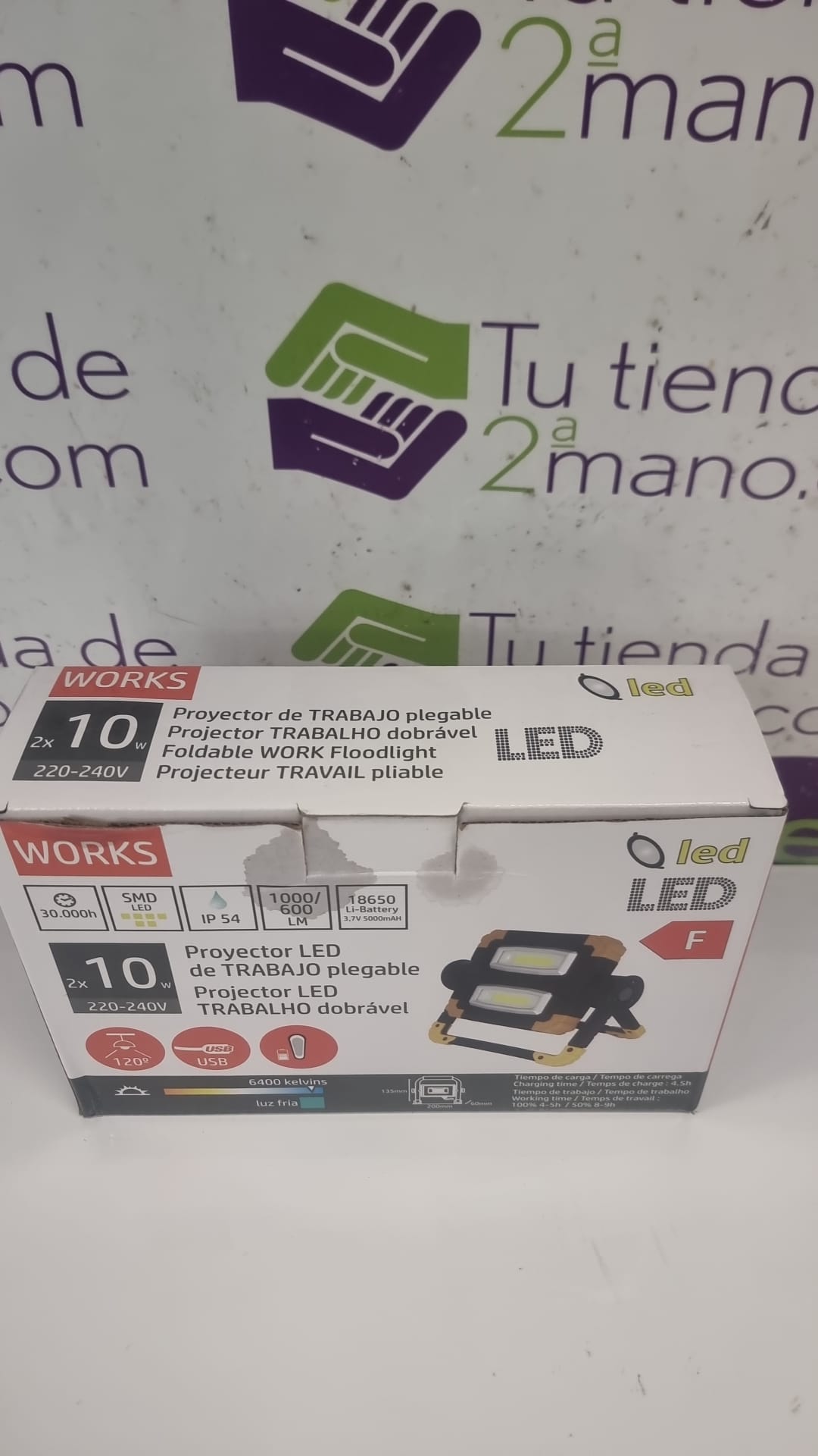 PROYECTOR LED PARA TRABAJO WORKS 2X 10W - Imagen 2