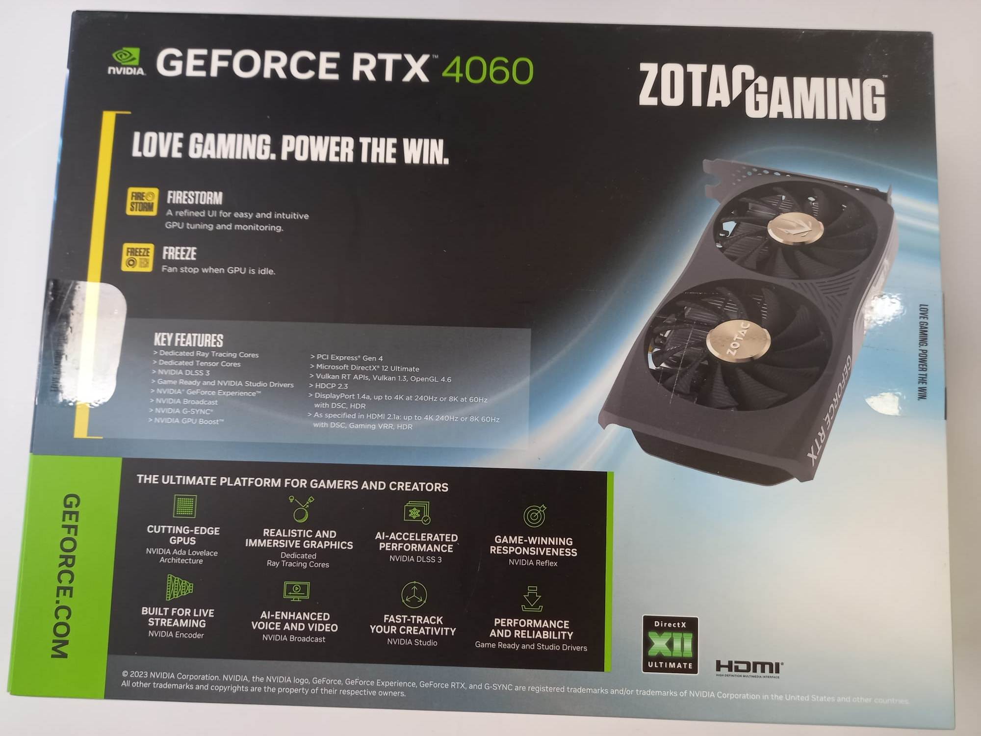 GRAFICA GEFORCE RTX 4060 8GB GDDR6 DLSS3 - Imagen 3