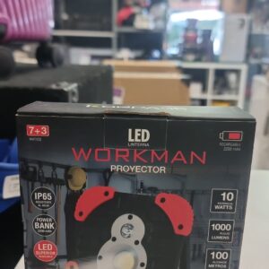 FOCO PROYECTOR LED WORKMAN 10W + POWERBANK