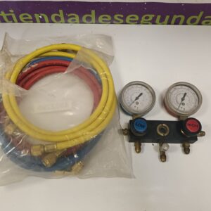 KIT MANOMETROS AIRE ACONDICIONADO R22/R502/R12/PSI