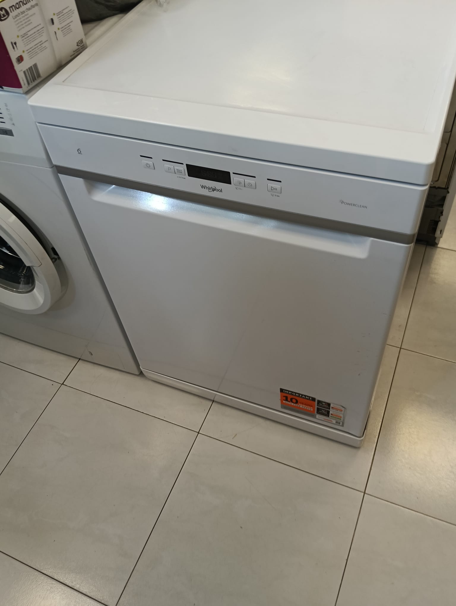 LAVAVAJILLAS WHIRLPOOL 6TH POWERCLEAN