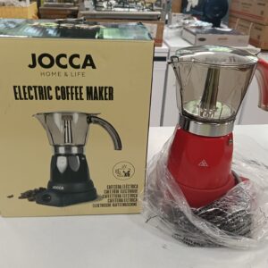 CAFETERA JOCCA ELECTRICA ITALIANA ROJA 6 TAZAS