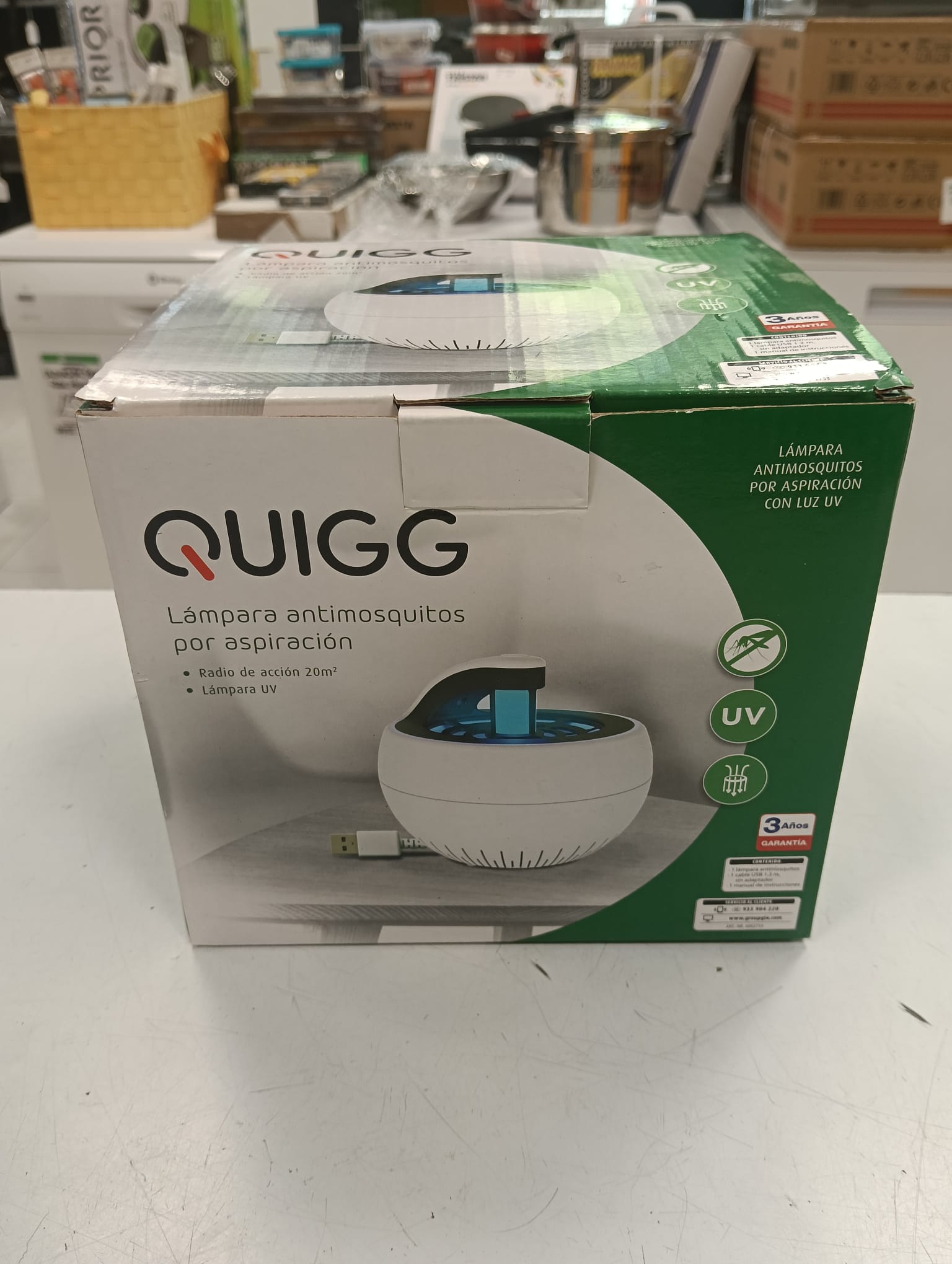 LAMPARA ANTIMOSQUITOS QUIGG QUG-SMS01S
