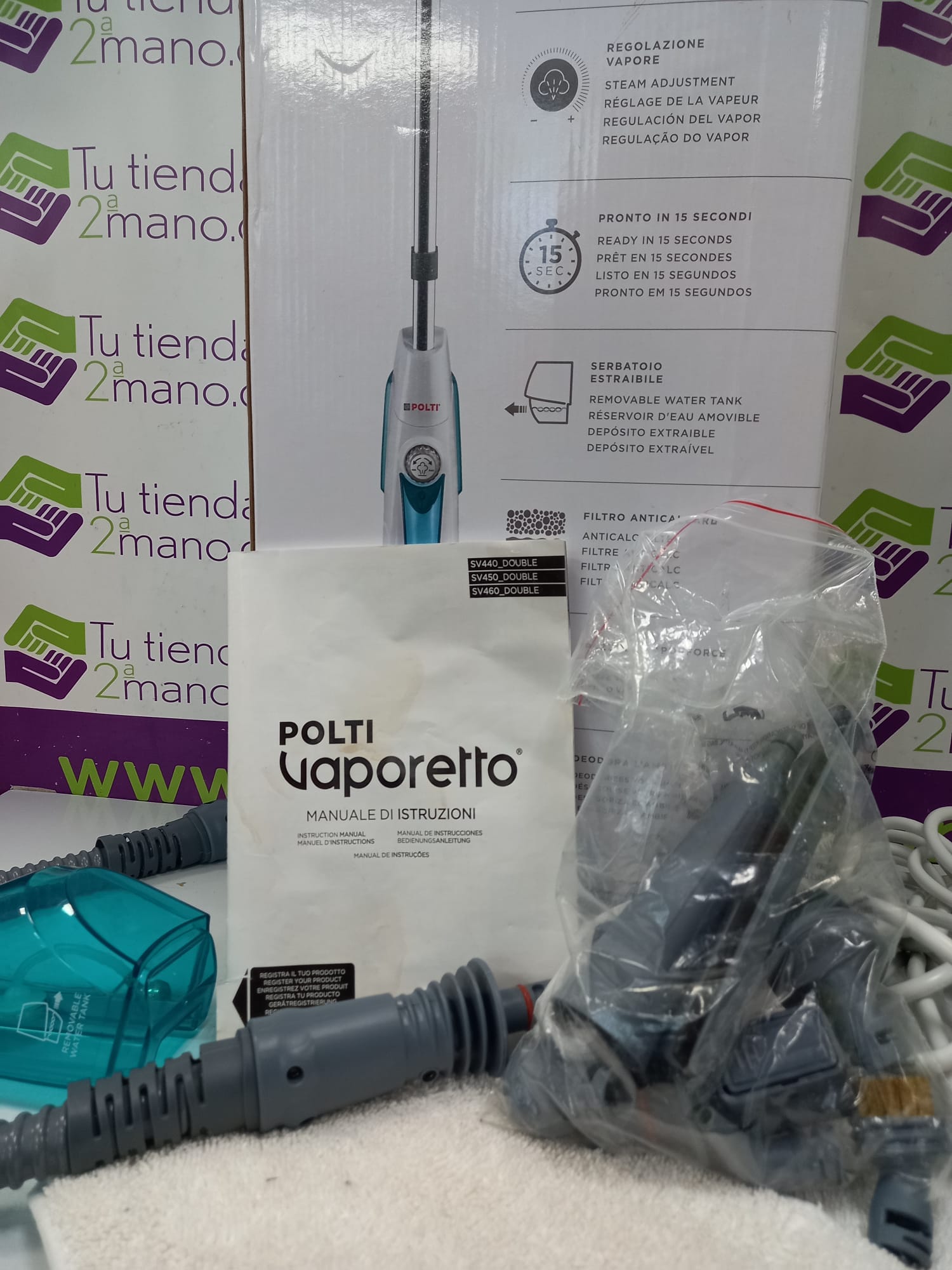 ESCOBA VAPOR POLTI VAPORETTO SV450 - Imagen 3