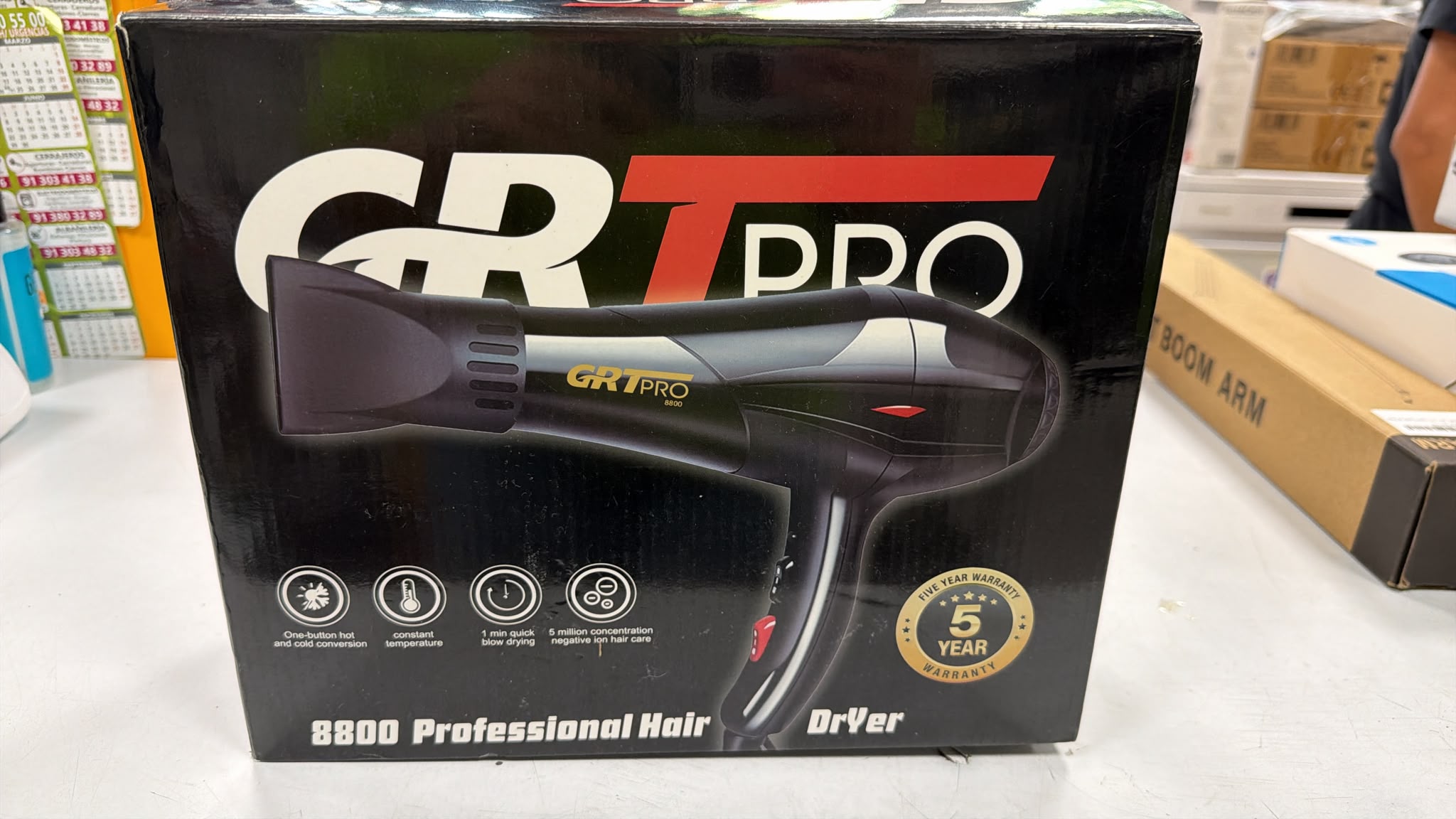 SECADOR PELO GRT PRO 8800 PROFESIONAL 3500W