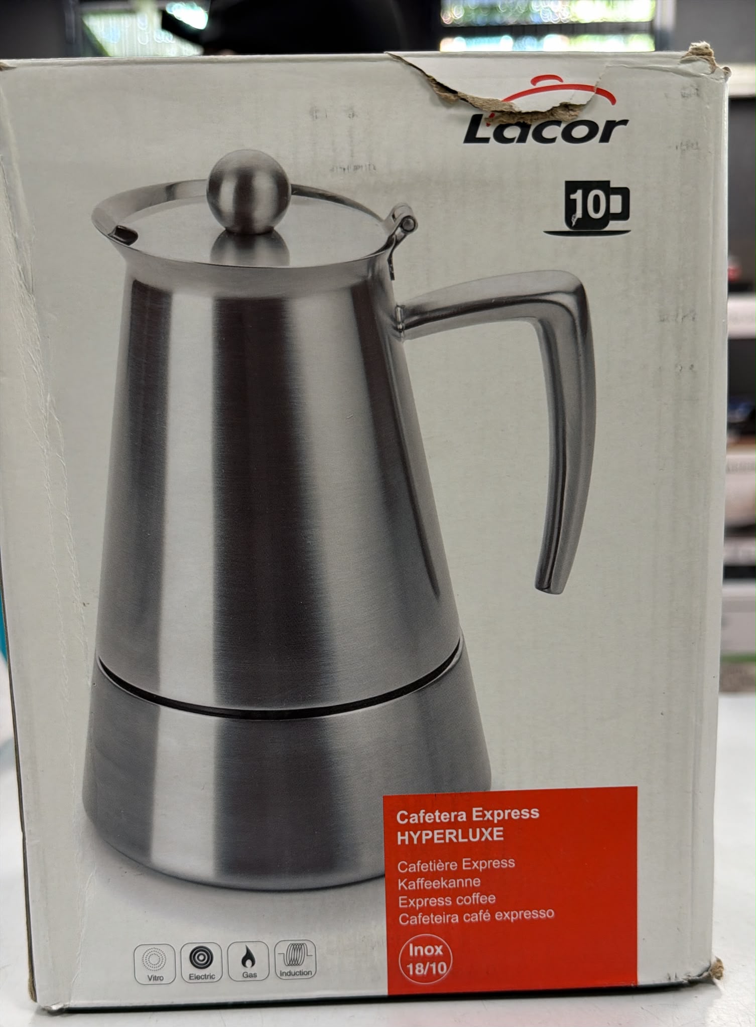 CAFETERA EXPRESS LACOR HYPERLUXE 10 TAZAS