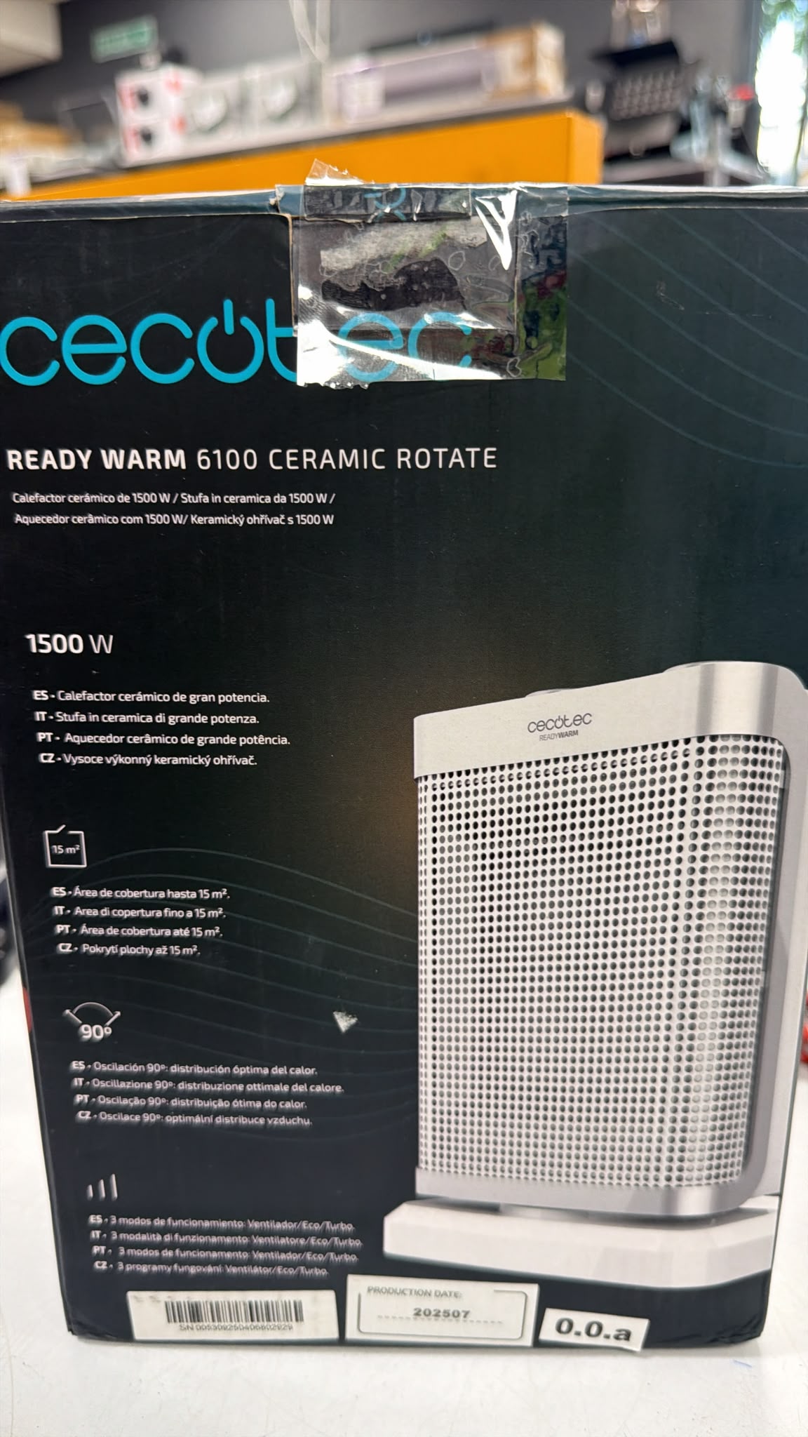 CALEFACTOR CECOTEC WARM 6100 CERAMICO