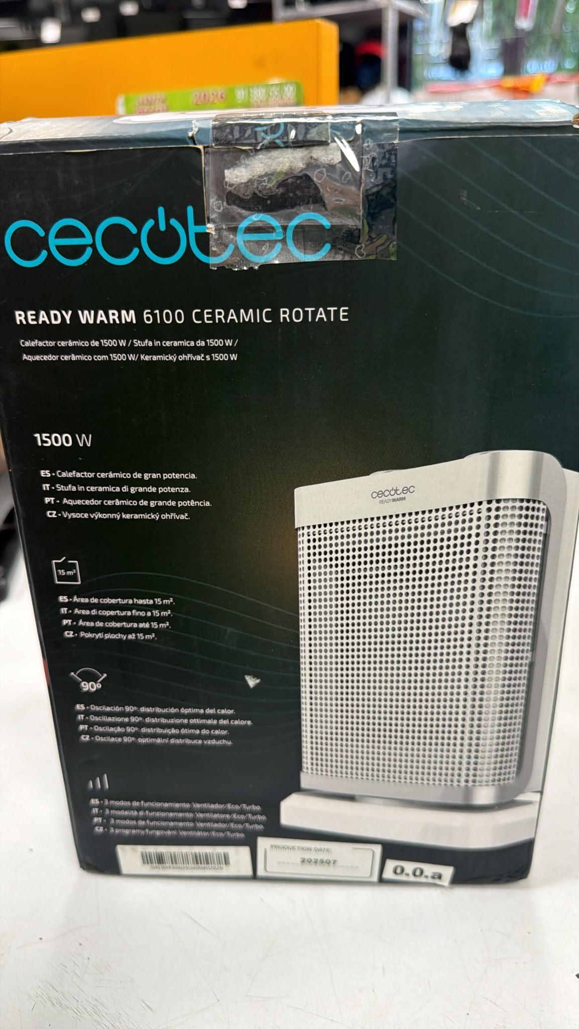 CALEFACTOR CECOTEC WARM 6100 CERAMICO - Imagen 4