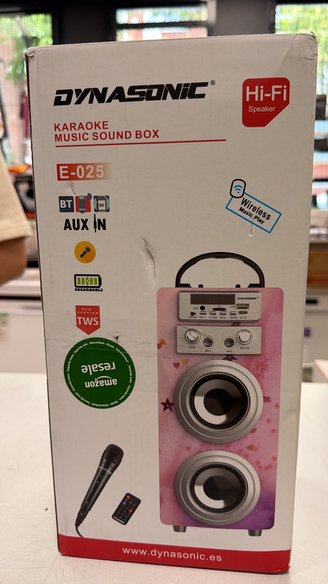 ALTAVOZ BLUETOOTH DYNASONIC E-025