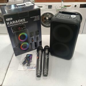 ALTAVOZ BLUETOOTH T-08 KARAOKE + MICROFONOS