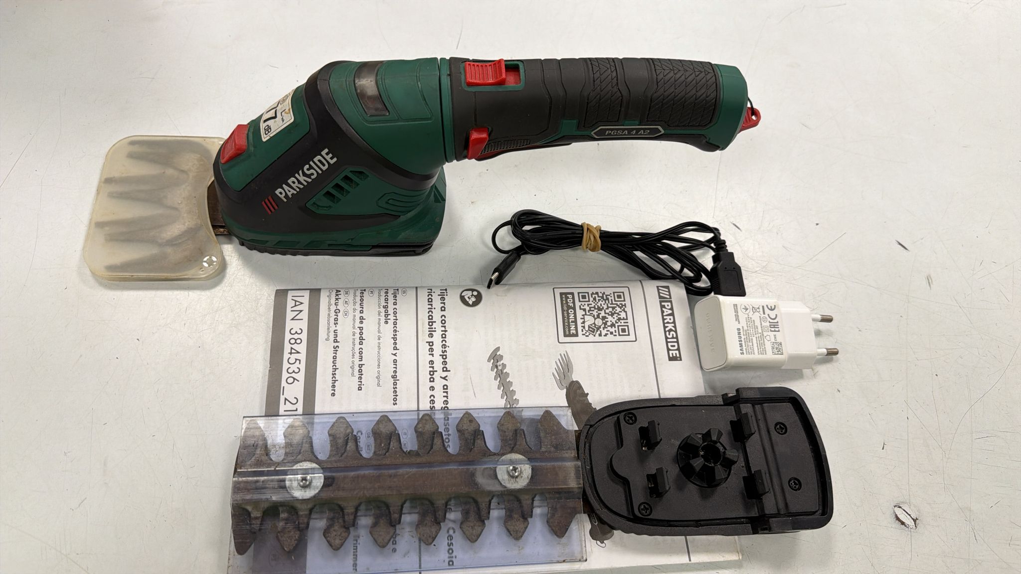 TIJERA CORTASETOS RECARGABLE PARKSIDE PGSA 4A2