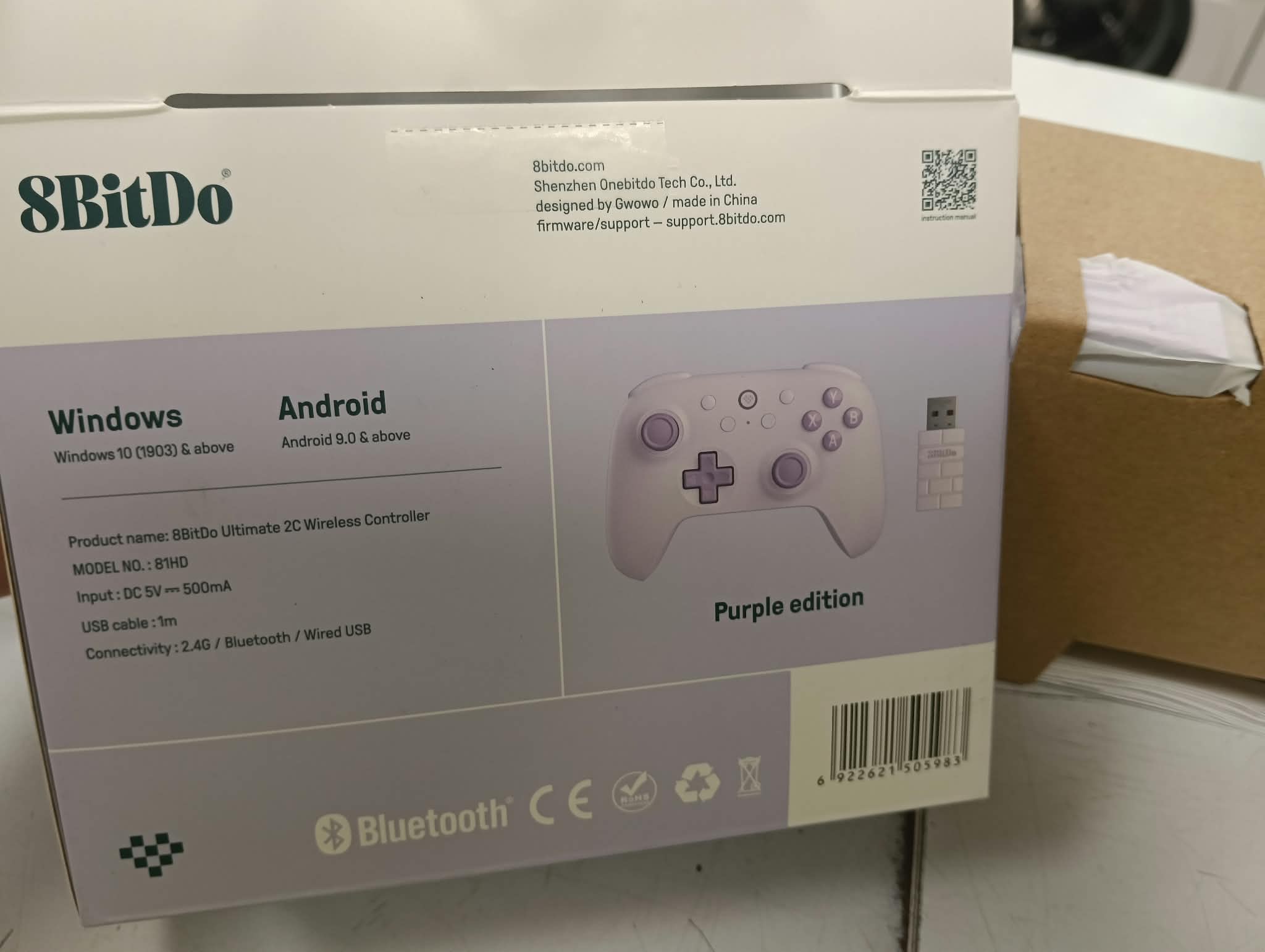 MANDO ULTIMATE 2C WIRELLES 8BIT DO MORADO ANDROID/WINDOWS - Imagen 4