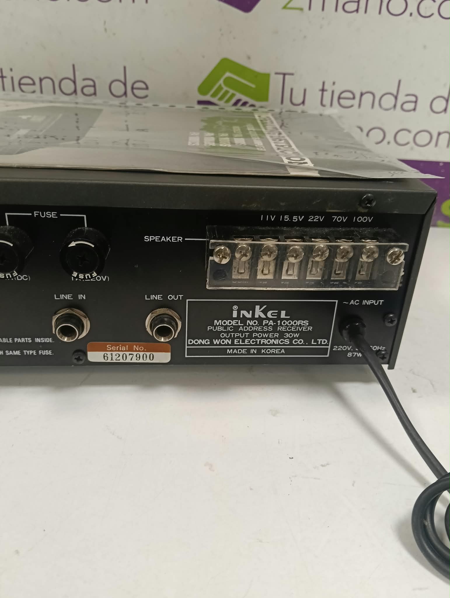 AMPLIFICADOR TUNER INKEL PA-1000RS - Imagen 4