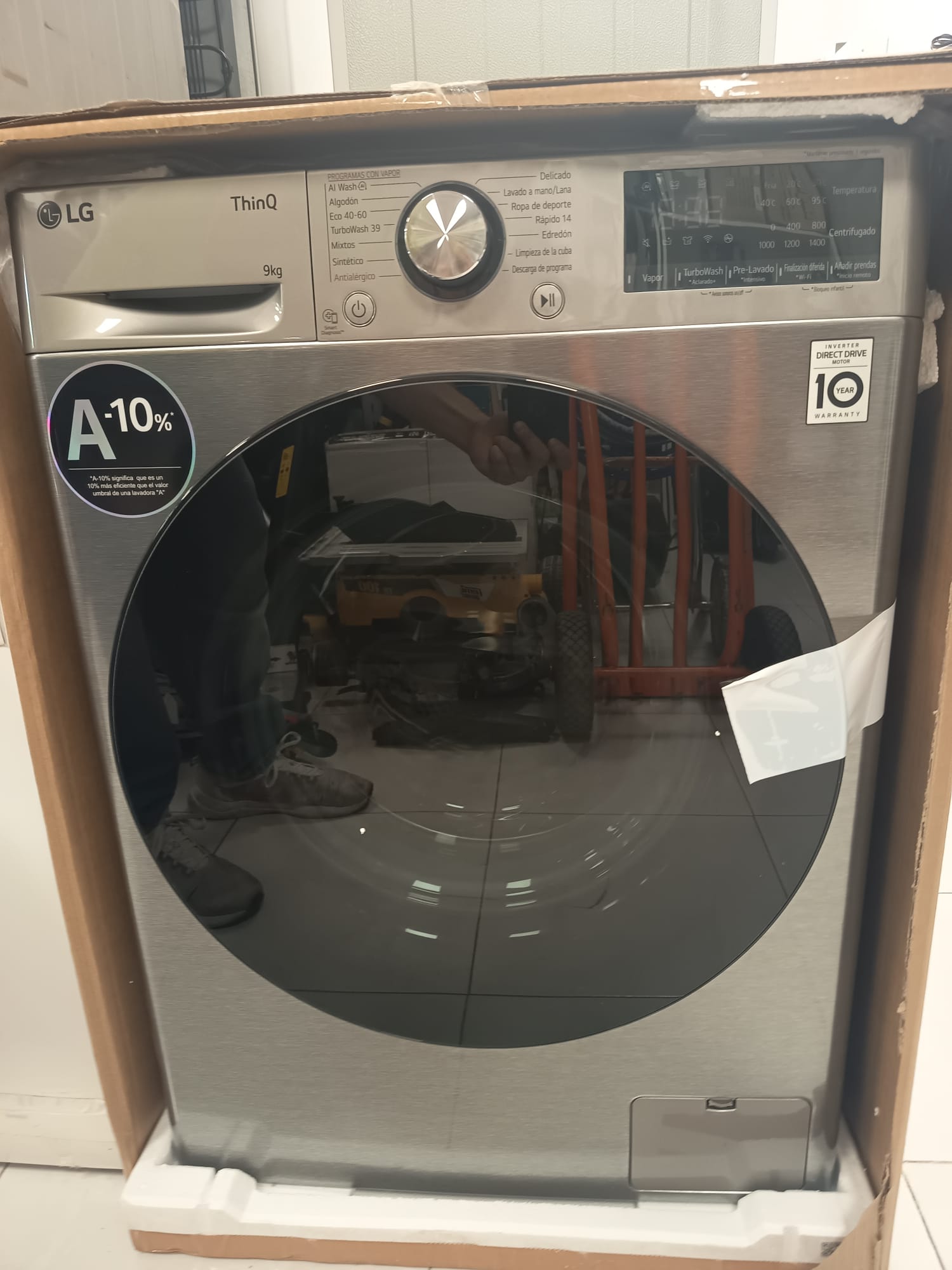 LAVADORA LG 9KG F4WR7009AGS