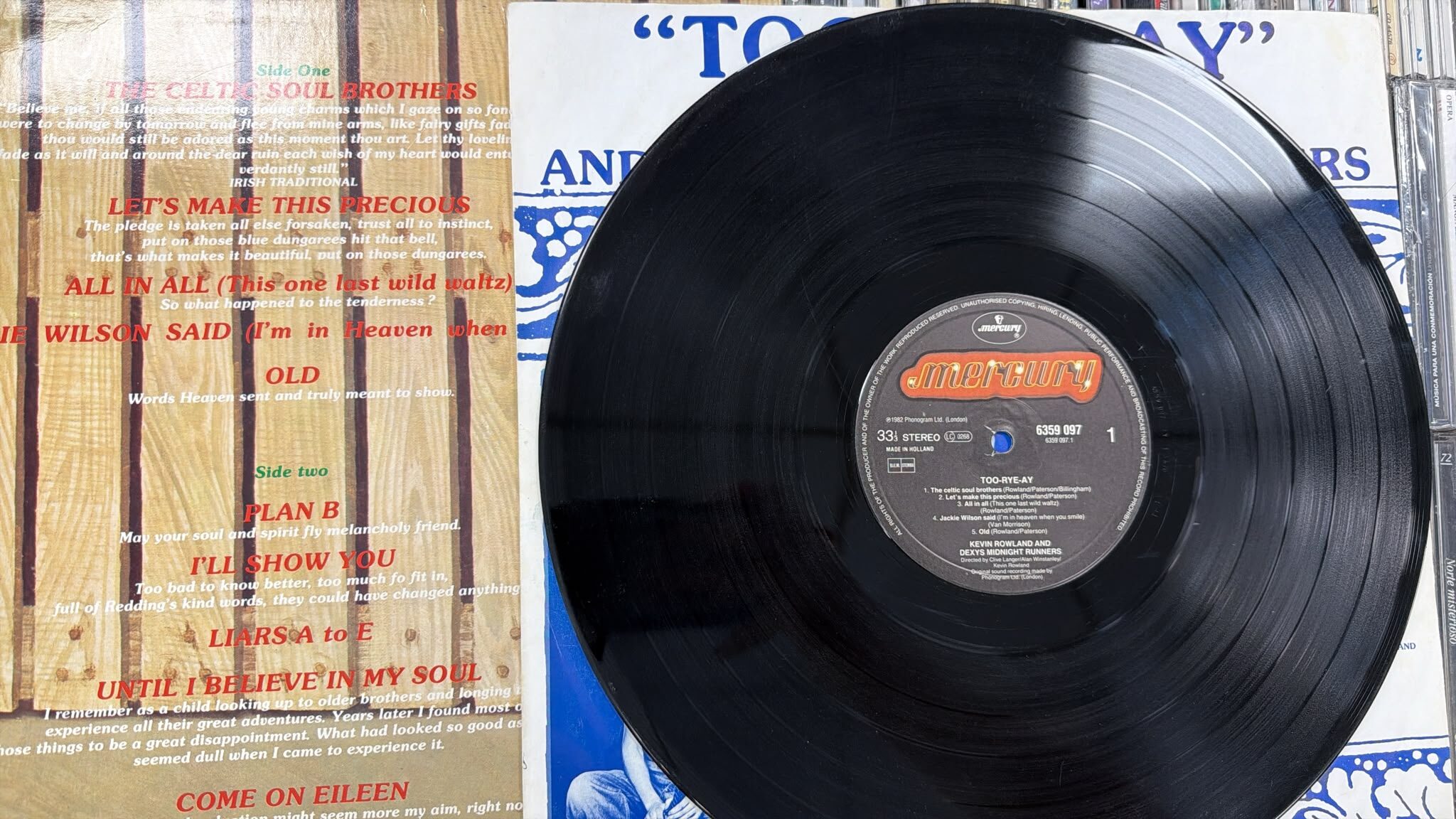 VINILO KEVIN ROWLAND DEXYS MIDNIGHT TOO-RYE-AY - Imagen 2