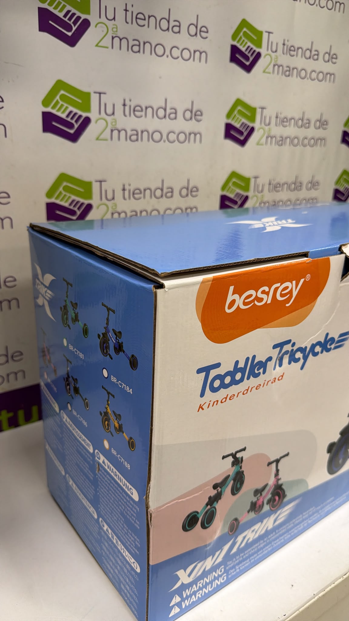 TRICICLO TODDLER BESREY KINDERDREIRAD VERDE BR-C7181 - Imagen 3