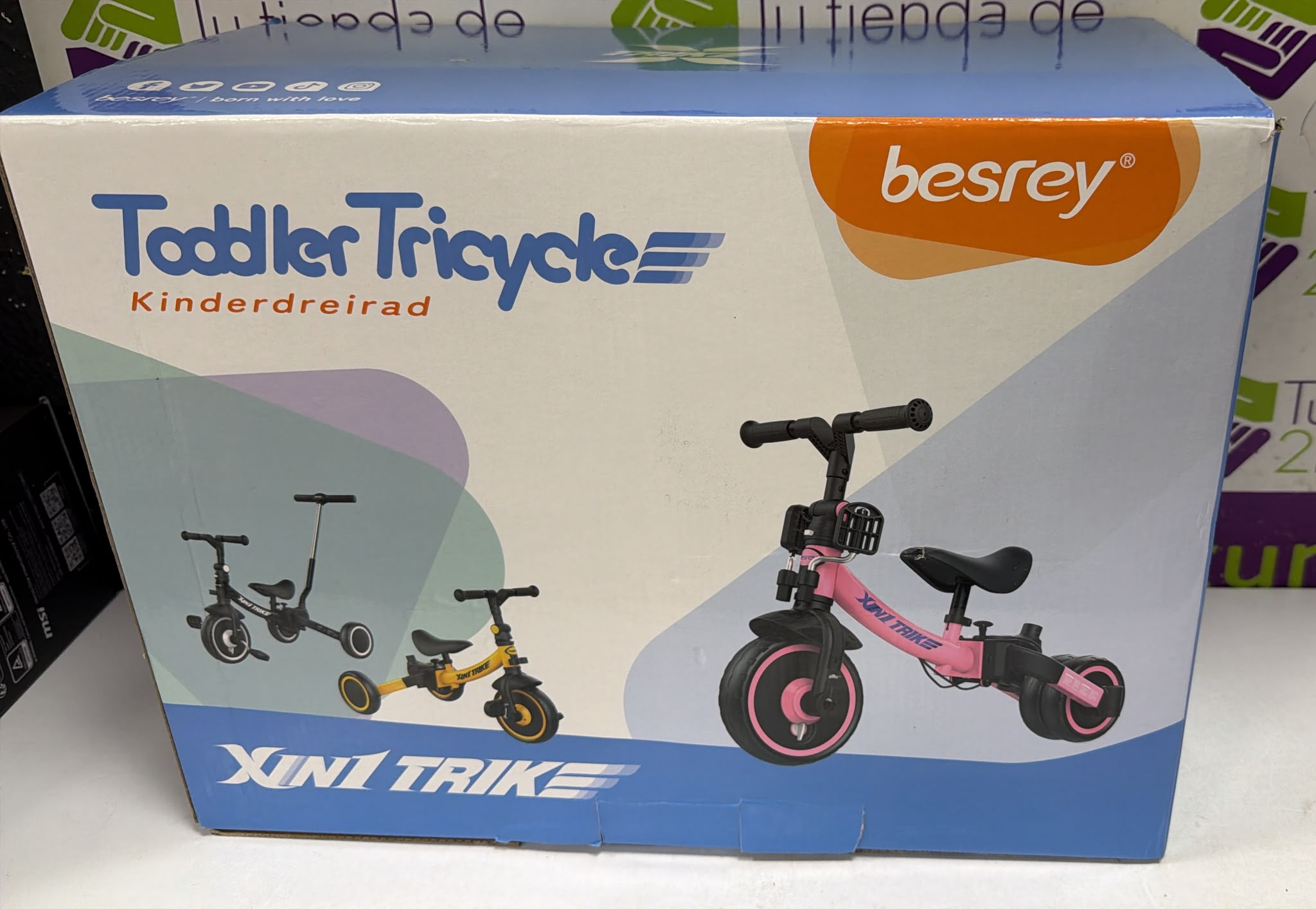 TRICICLO TODDLER BESREY KINDERDREIRAD VERDE BR-C7181