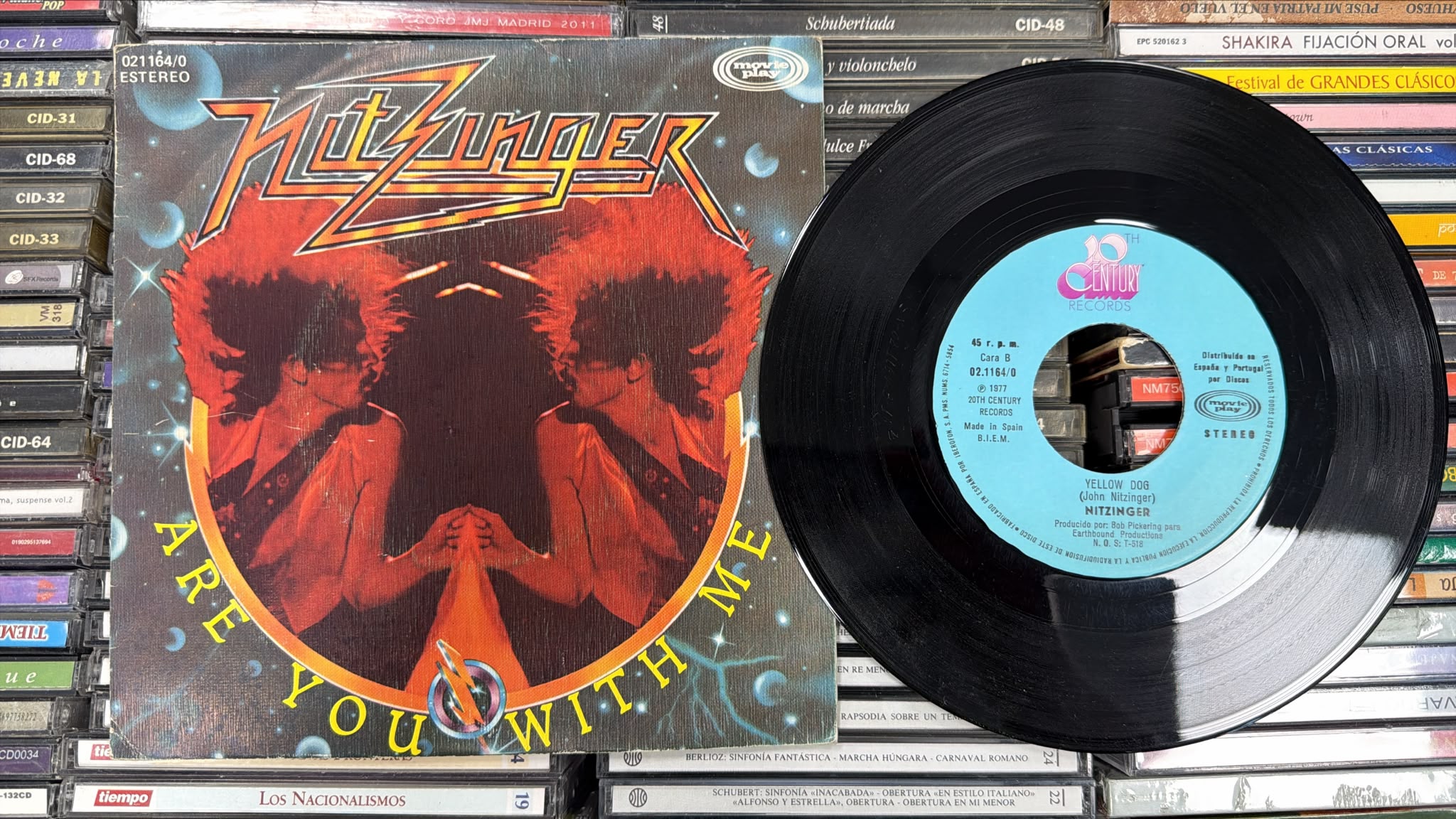 VINILO SINGLE NITZINGER ARE YOU WITH ME - Imagen 2