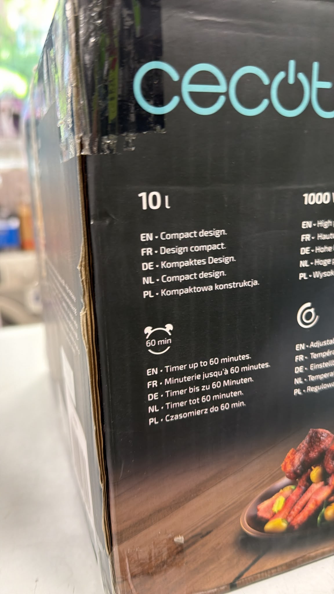 HORNO CECOTEC BAKE TOAST 1090 NEGRO - Imagen 3