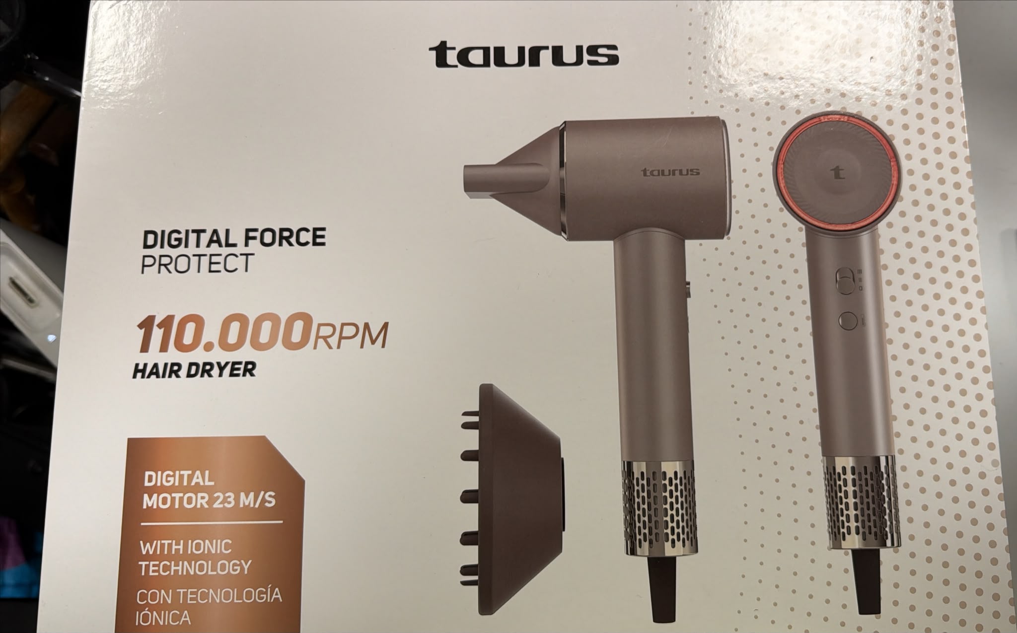 SECADOR DE PELO TAURUS HAIR DRYER